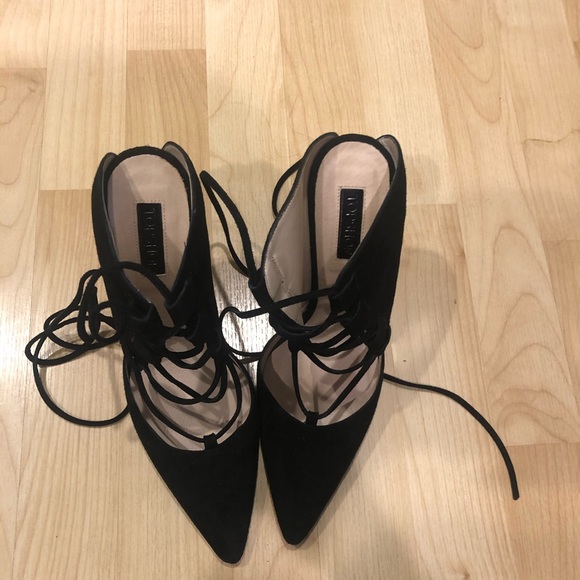 Topshop Shoes - Strappy black heel